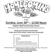 Sulphur Bluff Cemetery Association’s Annual Homecoming 2024