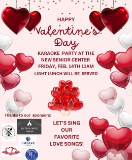 Weekly Senior Center Activities with Meal A Day Menu