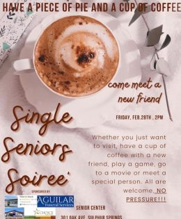 Dawna Pryor had a Second Cup Of Coffee With John Mark to Discuss Happenings at the Senior Center