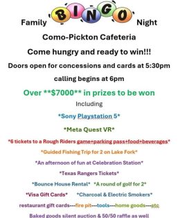 Annual Bingo Fundraiser March 1st