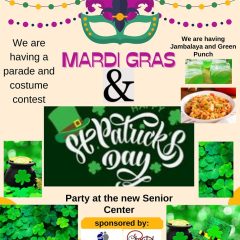 Weekly Senior Center Activities with Meal A Day Menu for the Week of March 10th