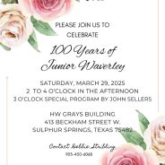 Junior Waverly Celebrated 100 Years of Service March 29th