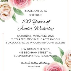 Junior Waverly Celebrated 100 Years of Service March 29th