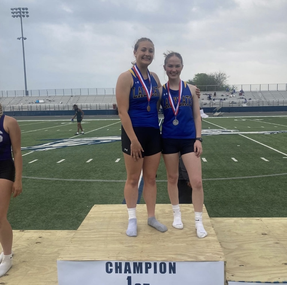 SSHS Lady Cats Track and Field Team members in Paris Texas April 2025 photo from Facebook