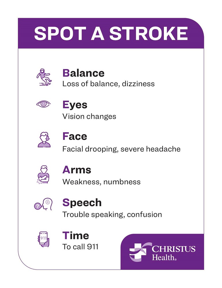 CHRISTUS Stroke Month Awareness Graphic