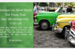 Vintage Car Show At Heritage Park This Weekend