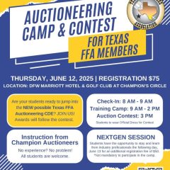 Texas Hosts First-Ever FFA Auctioneering Camp
