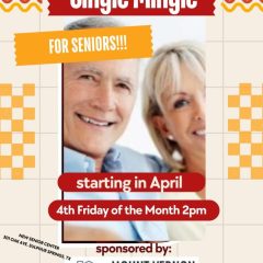 Single Mingle at the New Senior Center on Oak Ave