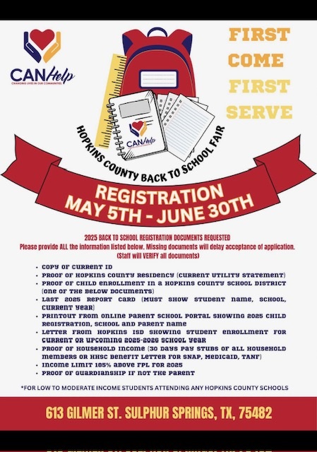 CANHelps Registration for Back to School Fair