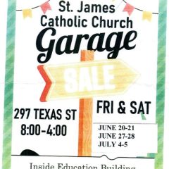 St. James Catholic Church Multi Weekend Garage Sale