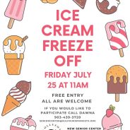 Sulphur Springs Senior Citizens Activity Center Ice Cream Freeze Off Takes Place July 25th