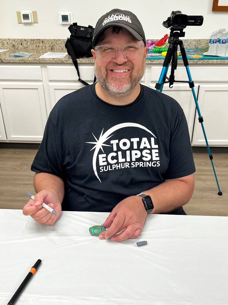 KSST’s Matt Janson shares the rock painting he made of part of the Hopkins County Health Care Foundation’s Summer of Healthy Fun kickoff. An excellent and creative design!