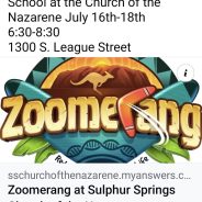 Church of the Nazarene to Hold Vacation Bible School July 16th Through the 18th