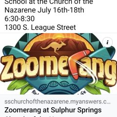 Church of the Nazarene to Hold Vacation Bible School July 16th Through the 18th