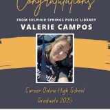 Smart Horizons Career Online High School Summer 2025 Graduation for Valerie Campos