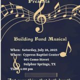 Greater Emmanuel Baptist Church to Hold Fundraising Concert July 26th