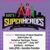 God’s Superheroes Coming To Morning Chapel