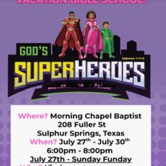 God’s Superheroes Coming To Morning Chapel