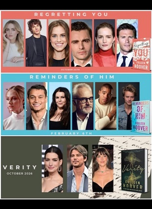 look forward to three more movies based on Colleen Hoovers novels Pic from Hoovers facebook page