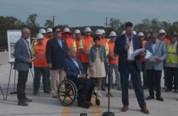 Governor Abbott Celebrates Re-Opening Of Cow Creek Bridge