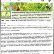 Hayride, Presentation on Insects and Moth Night at Daphne Prairie