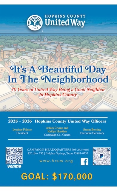 Hopkins County 2025 United Way Poster