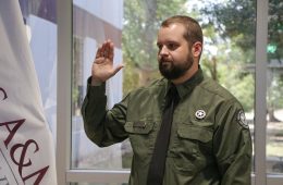 Texas A&M Forest Service pins Newest law Enforcement Officer