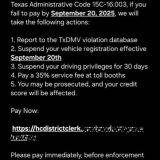 Beware of New Scam Text Messages For Unpaid Tolls