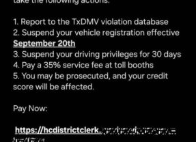 Beware of New Scam Text Messages For Unpaid Tolls