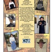 The Genealogical Society’s City Cemetery Walk is Just Around the Corner