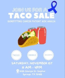 Taco Sale on Saturday Benefits Local Cancer Patient