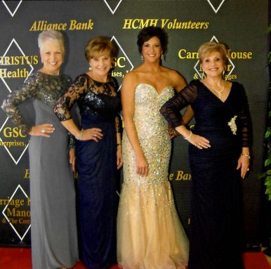 2016 Gala: Pictured at the 10th annual Hopkins County Health Care Foundation Gala, A Decade of Diamonds, are (l-r) Polly Swatsell, Donna Rudzik, Gloria Mitchell, and Jackie Voss Thornton. Friends Donna, Gloria, and Polly served as the Gala chairpersons while their friend Jackie was the executive director of the Foundation. This event was held on January 23, 2016. The Foundation will celebrate its next Gala, A Celebration of Twenty Years, on January 24, 2026. Sponsorships, underwriting, and ticket information are available at Gala2026.GiveSmart.com. Please join the Foundation as they continue to improve local healthcare opportunities.