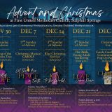 Advent and Christmas at First United Methodist Church in Sulphur Springs Texas