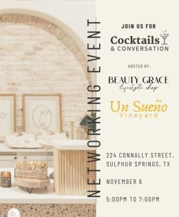 Cocktails and Conversations Thursday At Beauty Grace