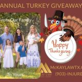 McKay Law Annual Turkey Giveaway Coming Up Monday