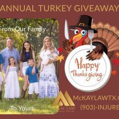 McKay Law Annual Turkey Giveaway Coming Up Monday