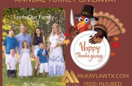 McKay Law Annual Turkey Giveaway Coming Up Monday