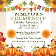 Wesley UMC Fall Round Up November 15