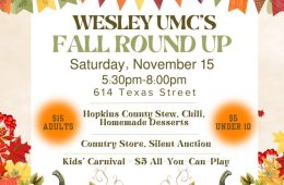 Wesley UMC Fall Round Up November 15