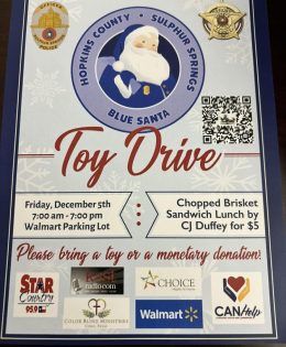 It’s Blue Santa Day in Hopkins County