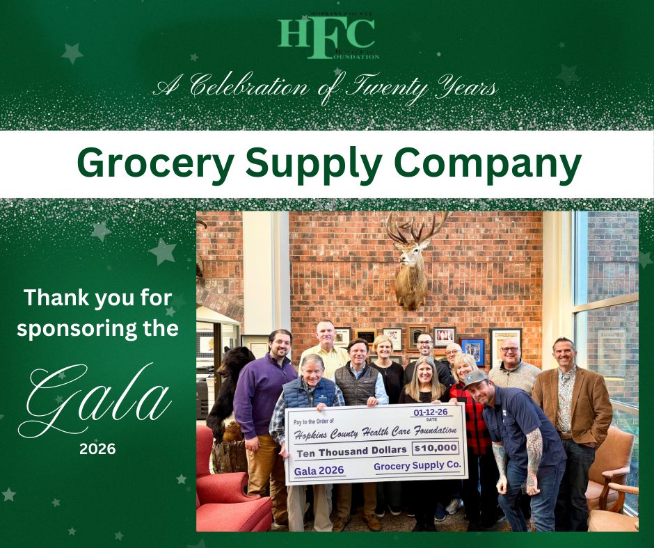 Grocery Supply Company is Gala-ready! The Foundation is grateful for their sponsorship