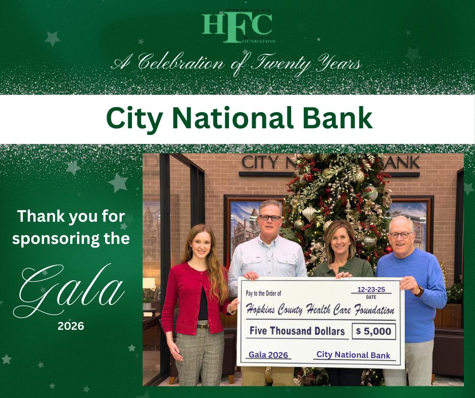 City National Bank is kicking off the New Year on a philanthropic note! CNB is sponsoring the 20th Annual Gala to be held on January 24th, 2026.