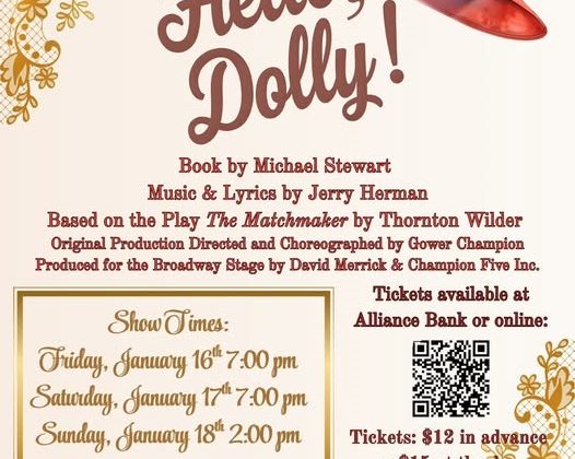 The Topic on This Second Cup Of Coffee is the Hello, Dolly! Production Being Held January 16th – 18th