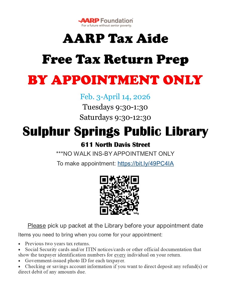 Tax Aide Poster with QR Code