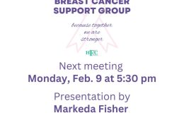 Cancer Support Group to Meet Monday, February 9