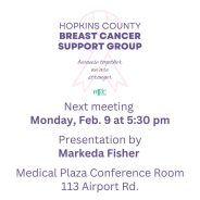 Cancer Support Group to Meet Monday, February 9