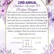 Senior Center COOR. Dawna Pryor had A Second Cup Of Coffee to Chat About the Bridges 90+ Banquet April 11th and More