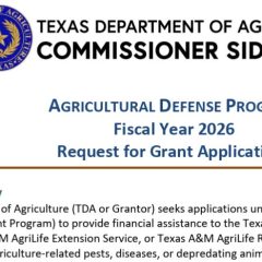 Sid Miller Launches ‘AgDefence’ Grant Program
