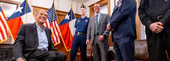 Governor Abbott Receives Award For Veteran Services At American Legion Post 76 In Austin