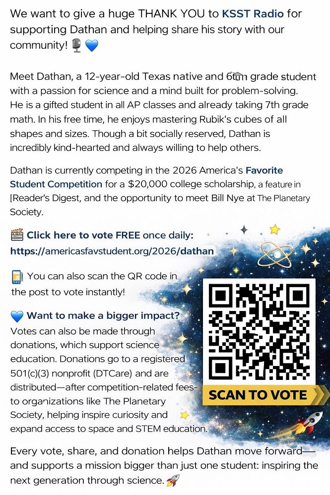 Student Dathan Scholarship Competition April 2026